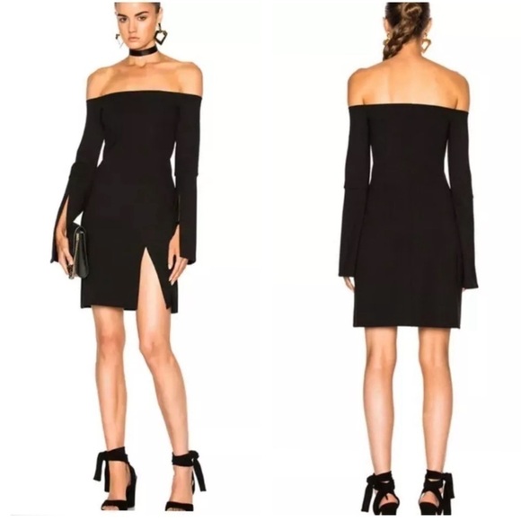 Alexis Sterre Off Shoulder High Slit Bell Sleeve
Mini Dress, Excellent Condition - Picture 1 of 6